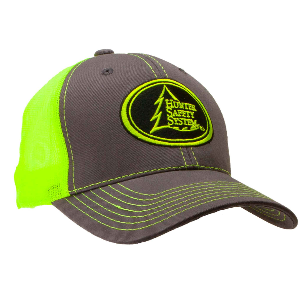 HSS CHARCOAL/NEON YELLOW HAT – Hunter Safety System